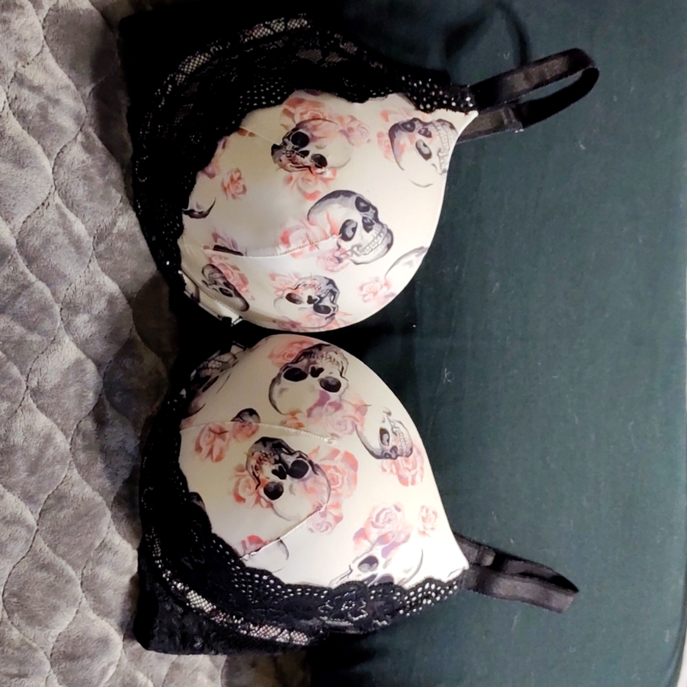 40DD Torrid Skull push up plunge bra